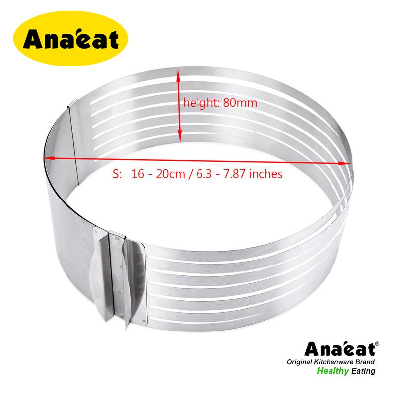 Khuôn Cố Định ANAEAT Hình Tròn Có Thể Điều Chỉnh Tiện Dụng Để Cắt Bánh