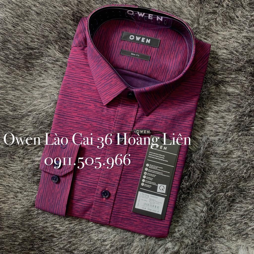 Hình ảnh OWEN - Áo Sơ mi dài tay Owen Slimfit màu đỏ đô 80830