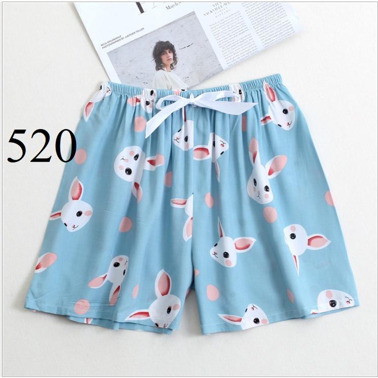 Quần đùi hoạt hình dễ thương cute thun eo co giãn kate thái BK12