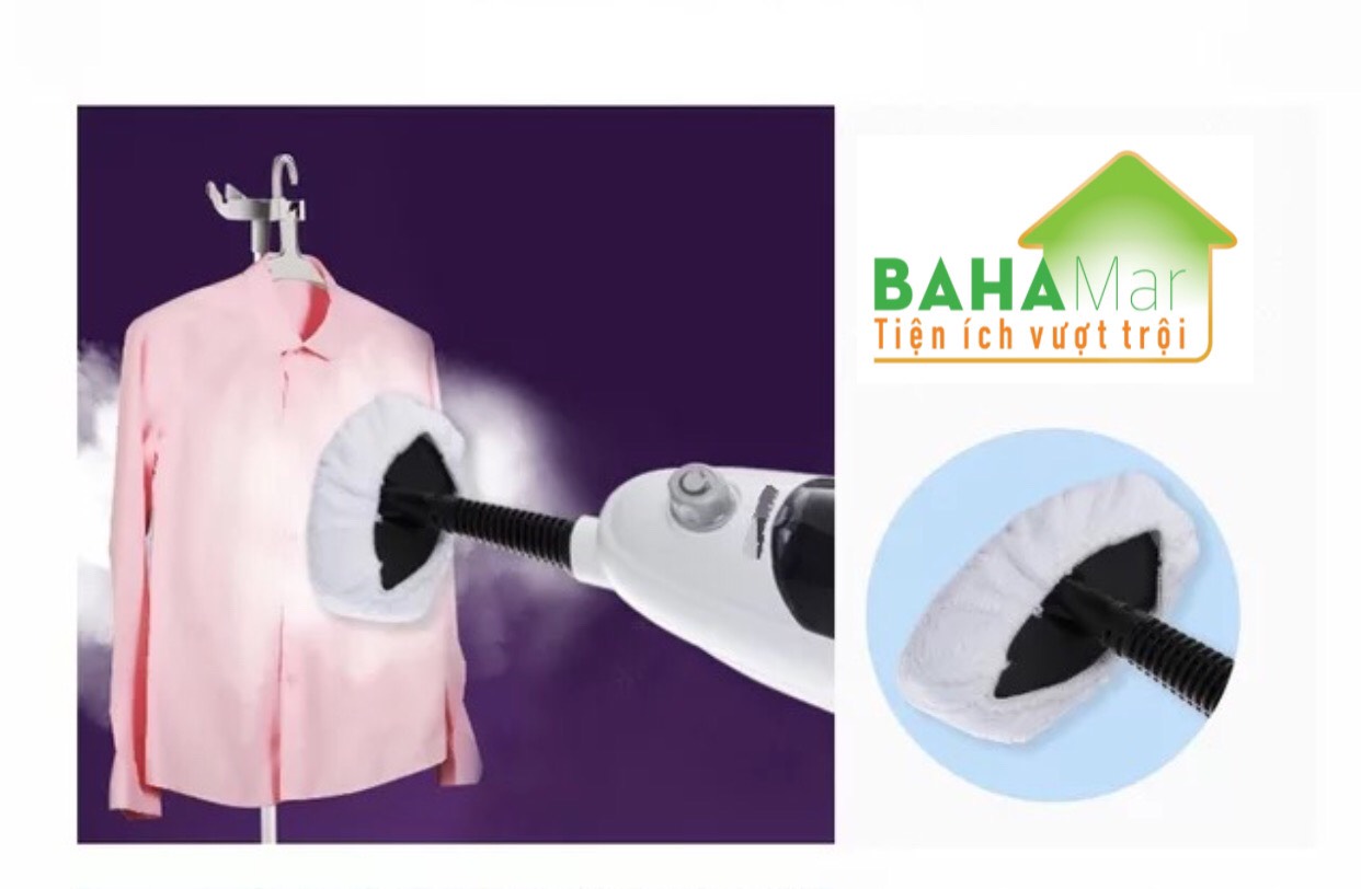 MÁY LAU NHÀ ĐA NĂNG BẰNG HƠI NƯỚC NHIỆT ĐỘ CAO "BAHAMAR" làm nóng nước để lau đánh tan mọi vết bẩn trên sàn nhà, cửa kính, đồ dùng gia đình và là hơi cả quần áo...