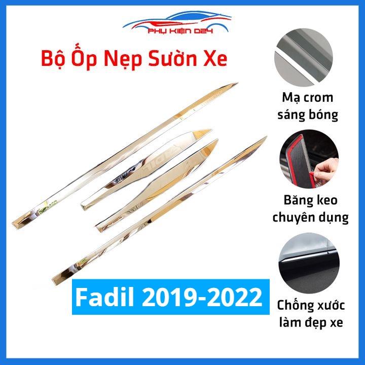 Bộ ốp nẹp sườn Fadil 2019-2020-2021-2022 mạ crom trang trí làm đẹp xe
