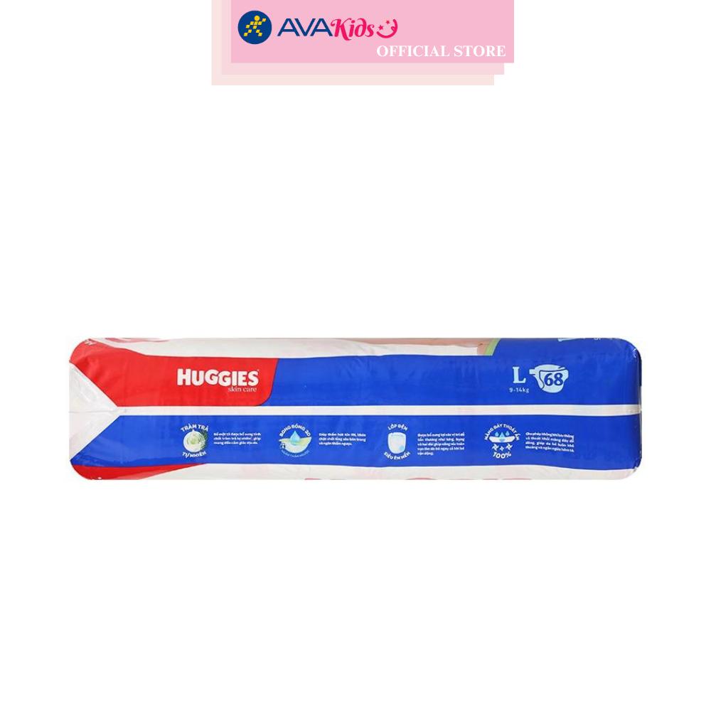 Tã dán Huggies Skincare size L 68 miếng (9 - 14 kg)