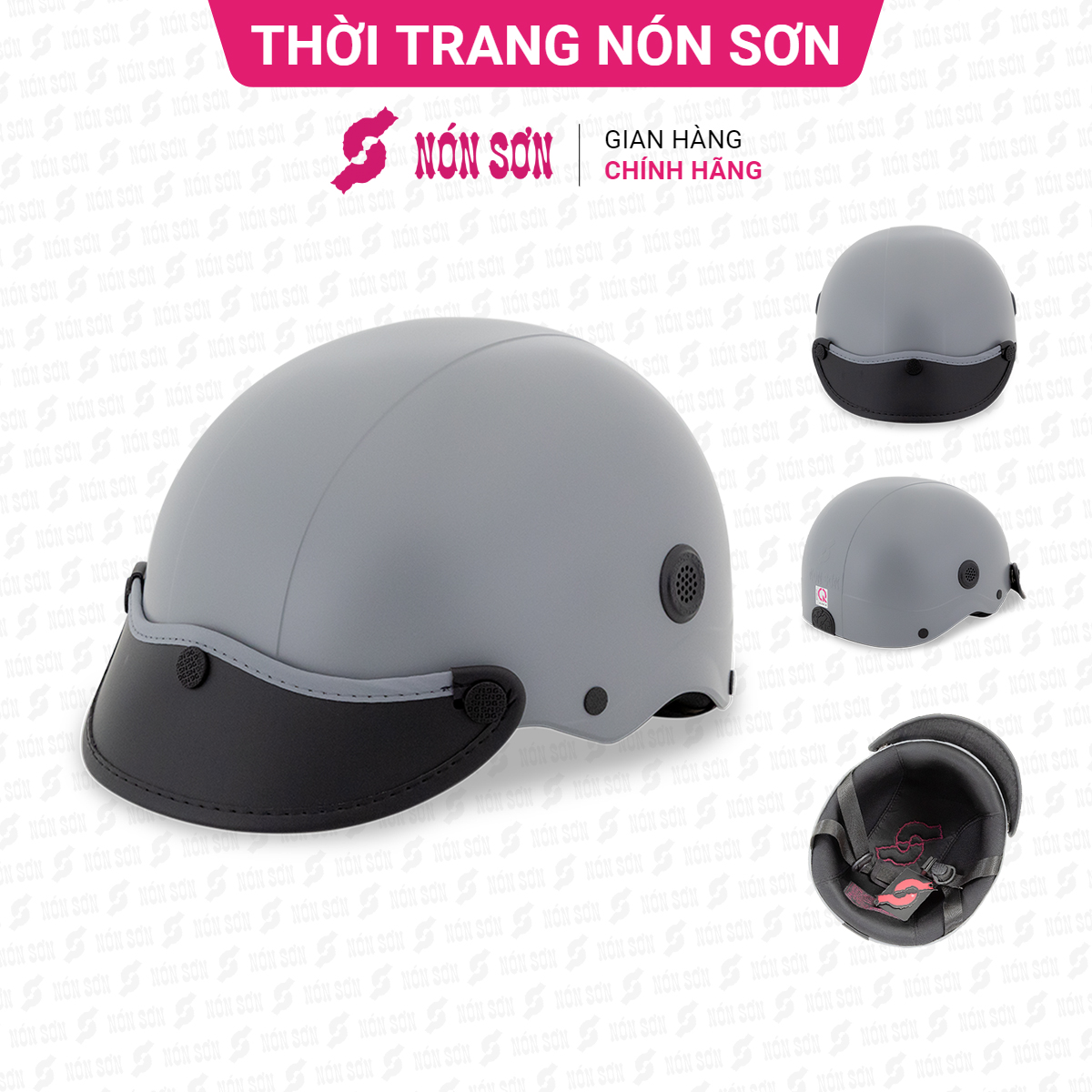 Mũ bảo hiểm nửa đầu lỗ thông gió chính hãng NÓN SƠN TG-XM179