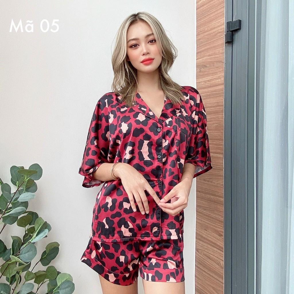 Bộ Lụa Cánh Dơi Họa Tiết Bò Sữa Mặc Nhà