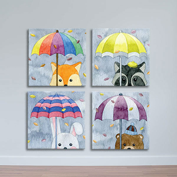 Bộ 4 Canvas Viền Composite W412