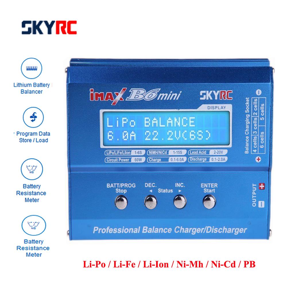 Skyrc IMAX B6 Mini Pin sạc Lipo Nimh Li-ion NI-CD LIHV NICD PB LI-ION Cân bằng bộ sạc bộ sạc pin B6 v2 Màu sắc: B6 mini
