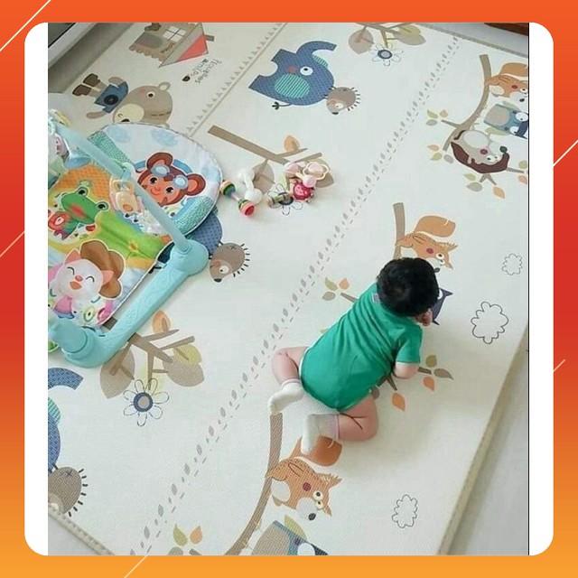Thảm Chơi 2 Mặt XPE Cao Cấp Loại Dày Cho Bé (1M8x2M)