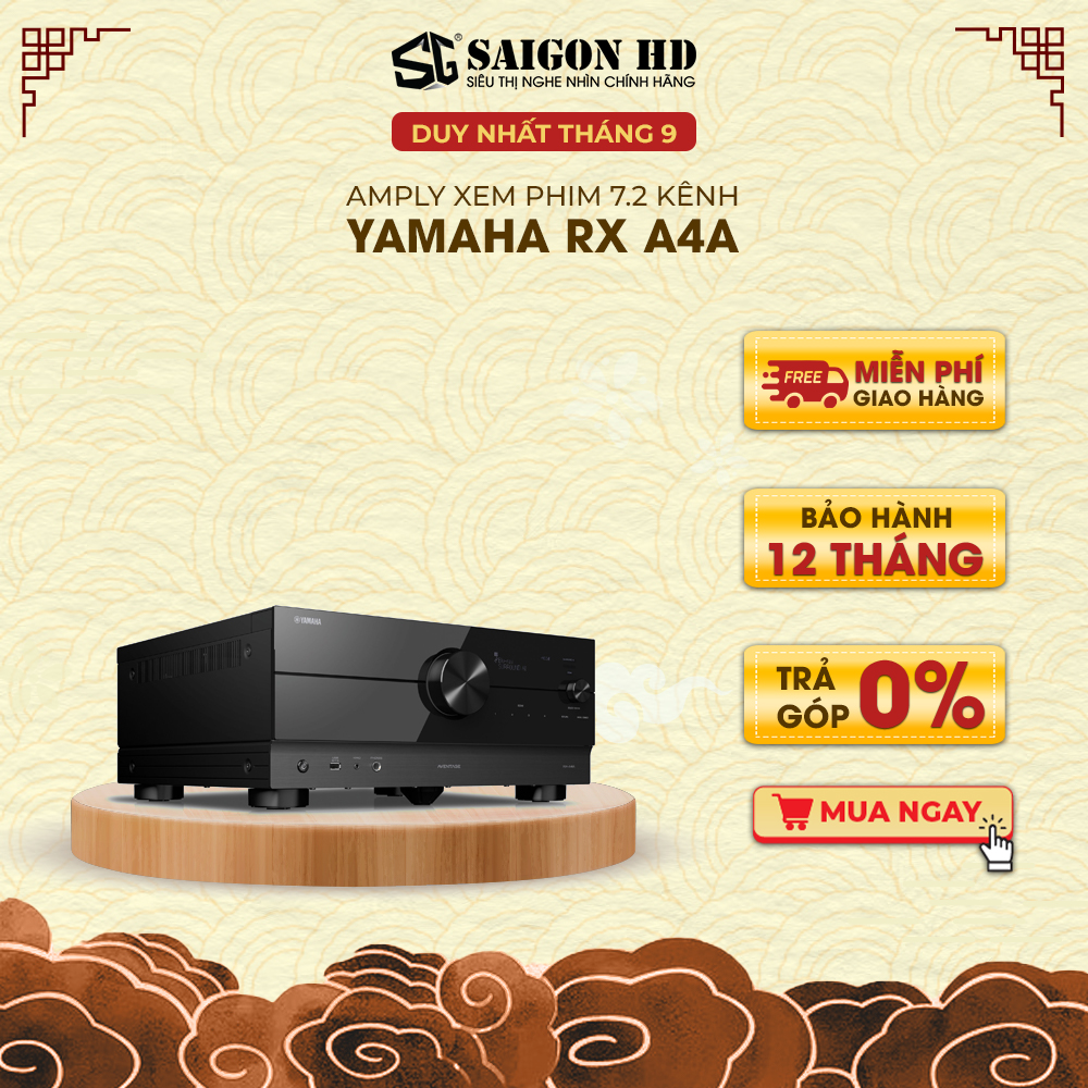 Amply xem phim 7.2 kênh YAMAHA RX A4A - Hàng chính hãng, giá tốt