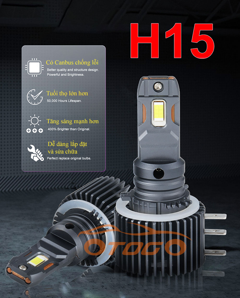 Led GPNE H15 Có Canbus , Phiên bản mới nhất