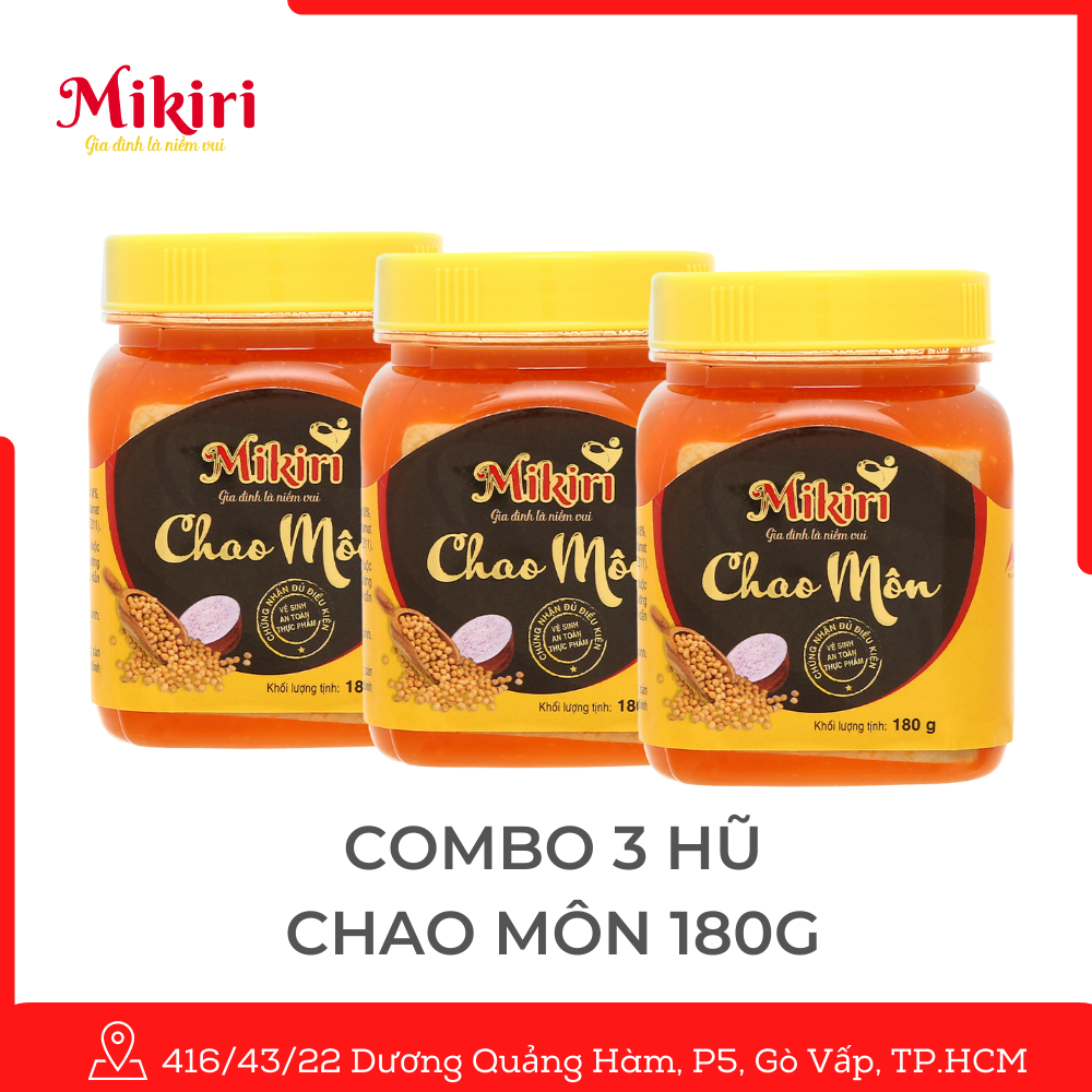 Chao Môn Mikiri 180g (1 Lốc 6 hủ )