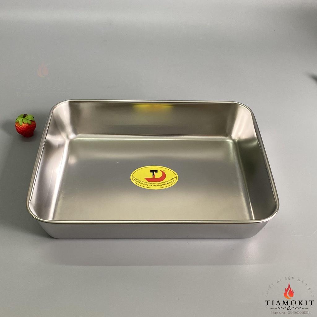 [Ảnh thật] Khay chữ nhật, khay y tế 25x20x5,5 cm Inox 201