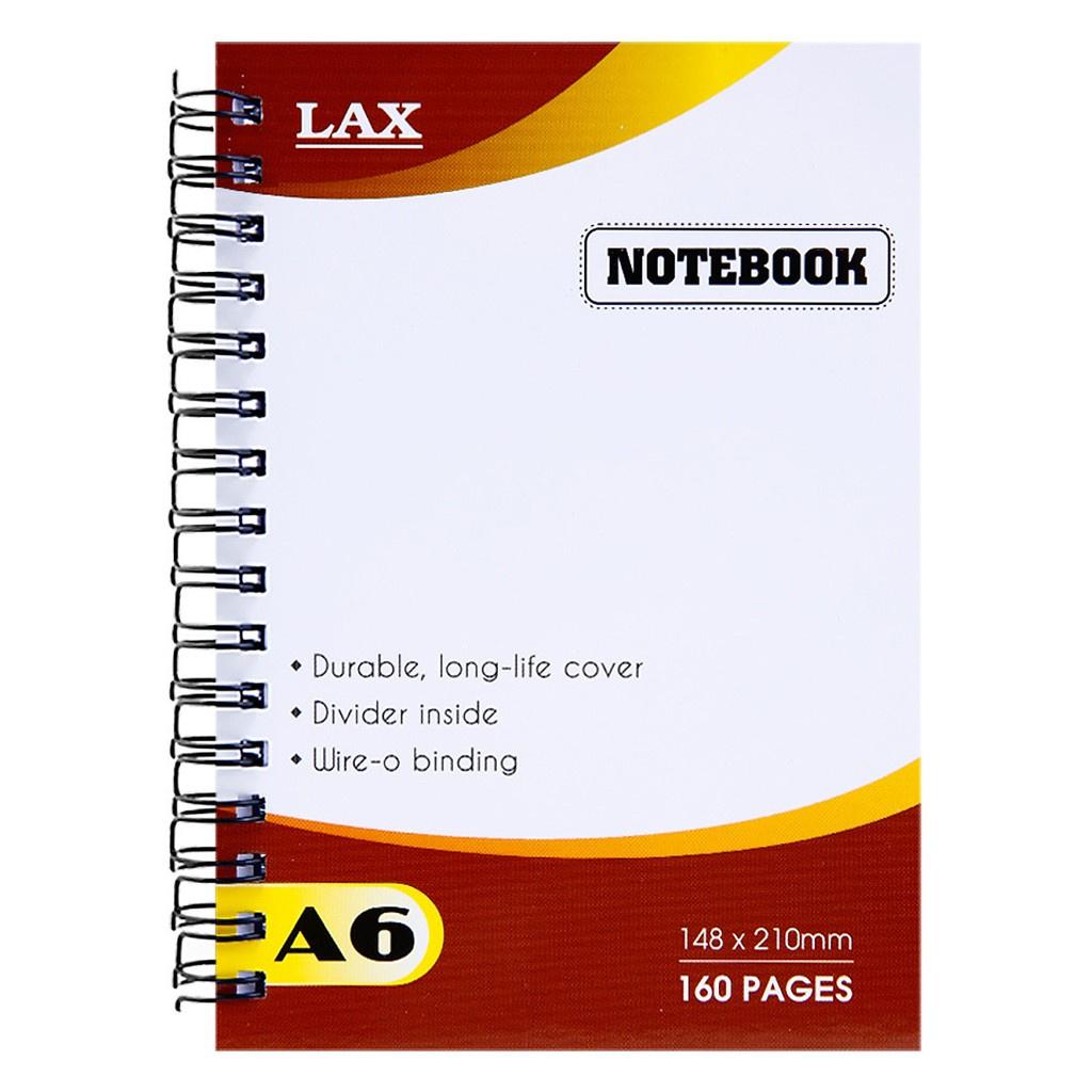 Sổ Lò Xo Bìa Giấy A6 LAX 160 Trang - Màu ngẫu nhiên