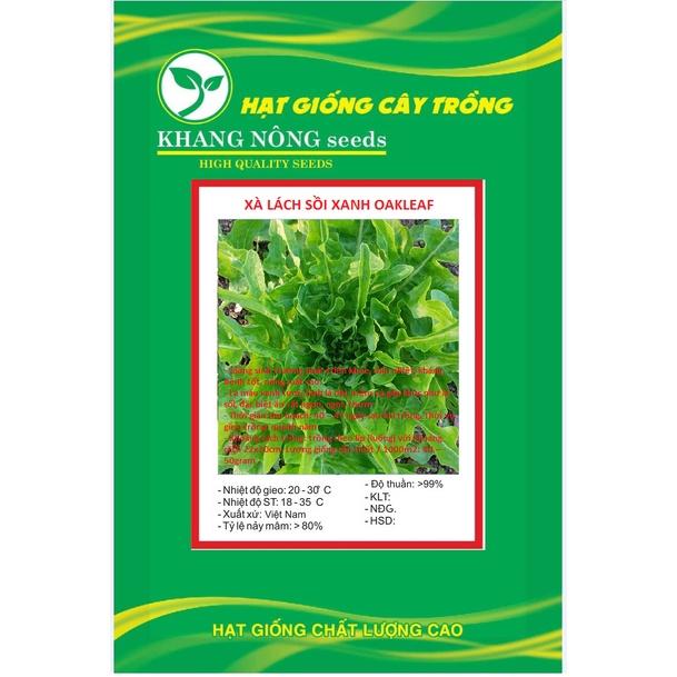Hạt giống rau xà lách sồi xanh OAKLEAF KNS3109 - Gói 2gram