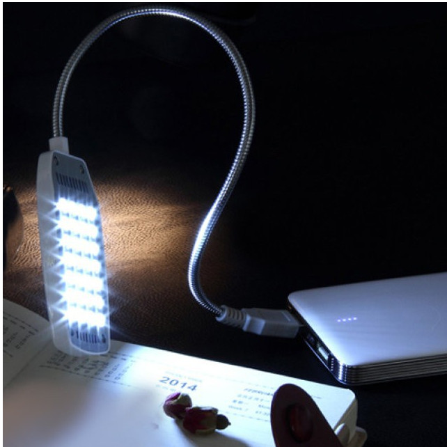 Đèn Led 28 Bóng Thân Kim Loại Có Thể Uốn Cong Cổng Kết Nối Usb Thương Hiệu PaKaSa - Hàng Chính Hãng
