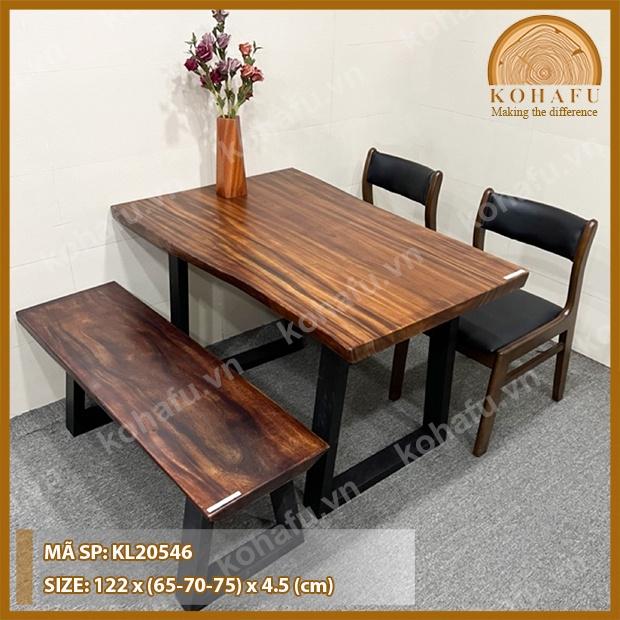 Mặt Bàn Dài Me Tây Tự Nhiên 1.2m