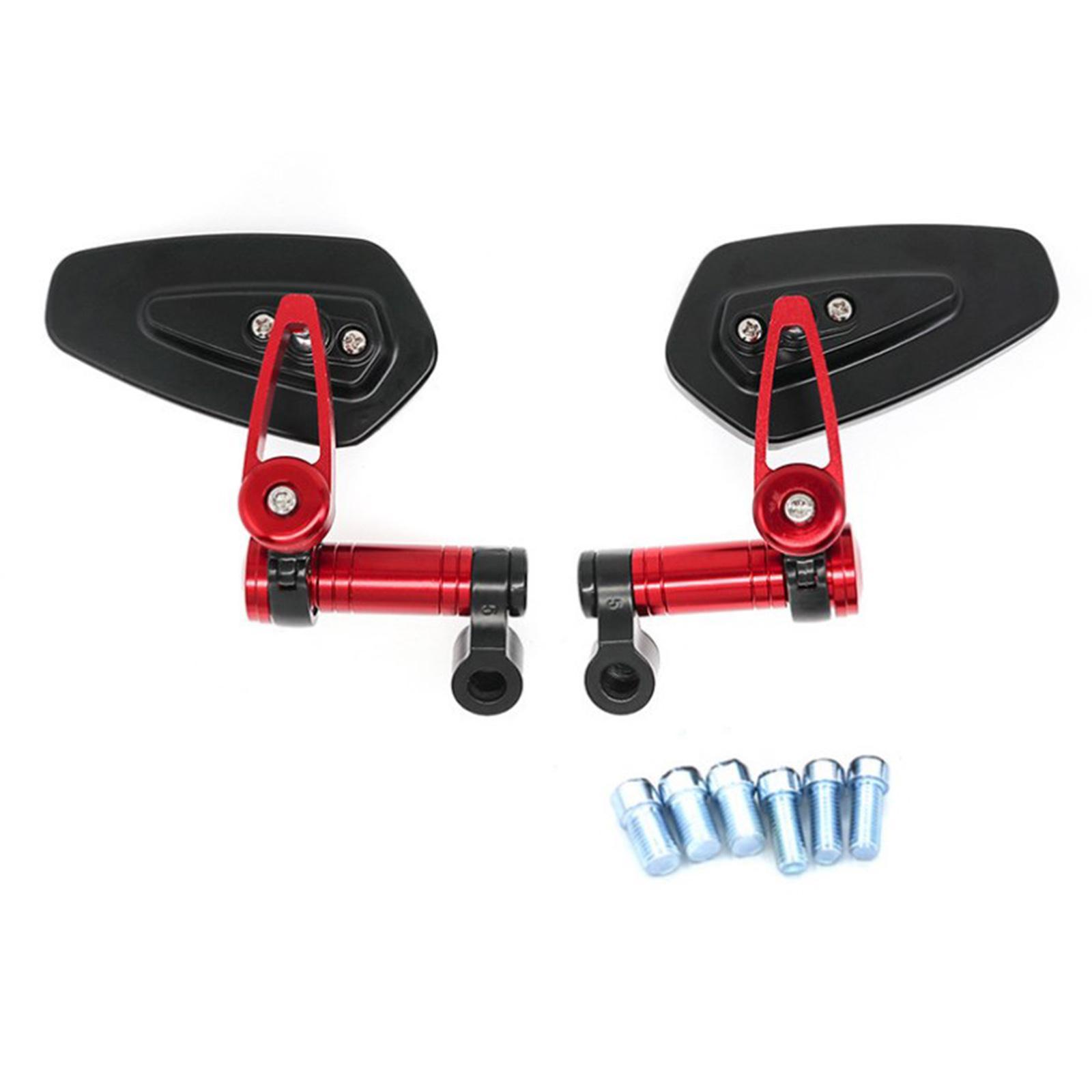 2Pcs Motorcycle Rearview Side Mirrors Rear View Mirrors Fits for Most Motorbikes Scooters