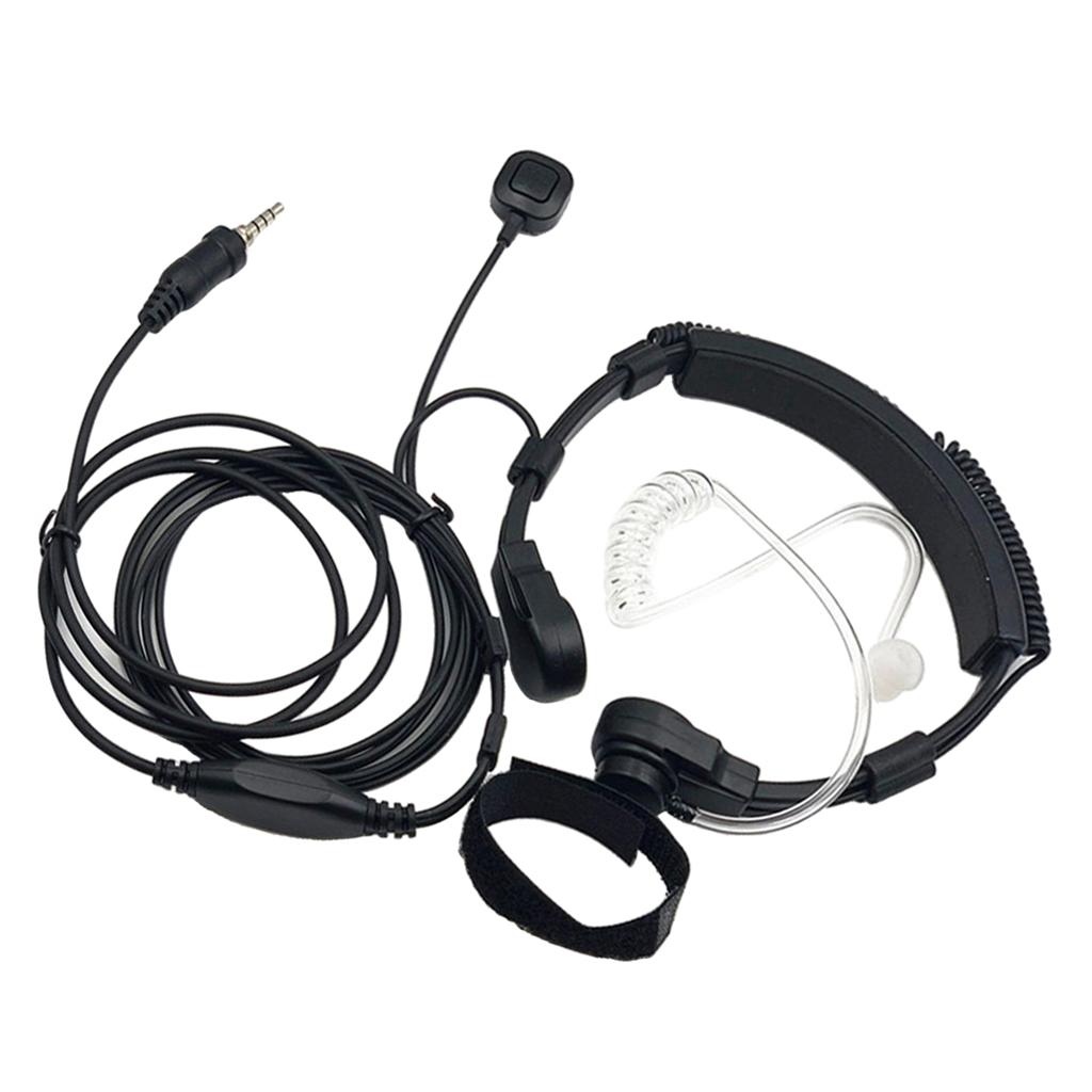 Throat Mic Earpiece For Yaesu Vertex Radio VX-6E