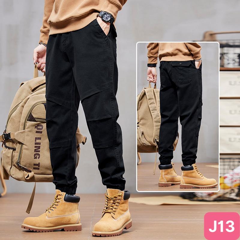 Quần jogger nam túi hộp bo chân màu đen không rách chất kaki cao cấp co dãn 4 chiều baggy thể thao nam havado11 mới