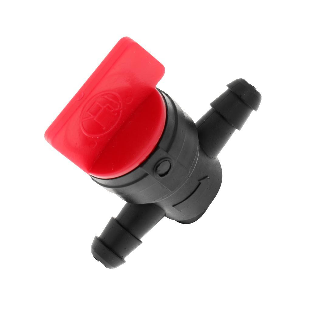 3x 1/4" In-Line Straight Fuel Gas Shut-Off/ Cut-Off Valve Petcock Motorcycle