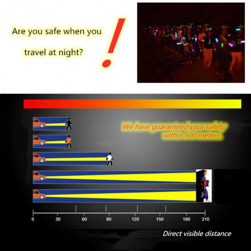 Outdoor LED Night Run Light Bracelet Safety Reflective Warning Light Armband Flashing Belt Reflective strip