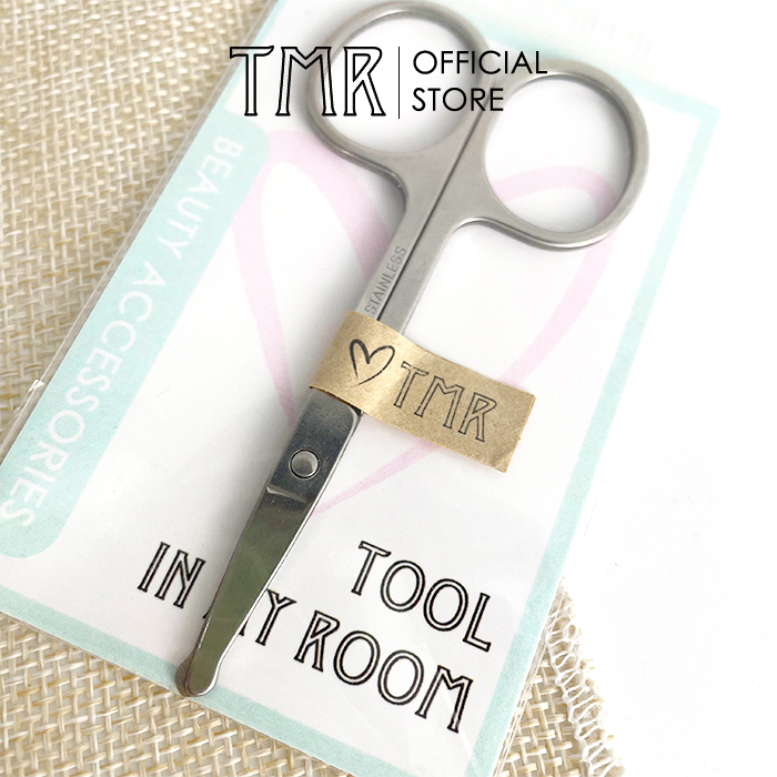 Kéo cắt tỉa lông mũi TMR - Tool in My Room đầu tròn an toàn, thép không gỉ cao cấp, thiết kế nhỏ - gọn - ghẹ - an toàn