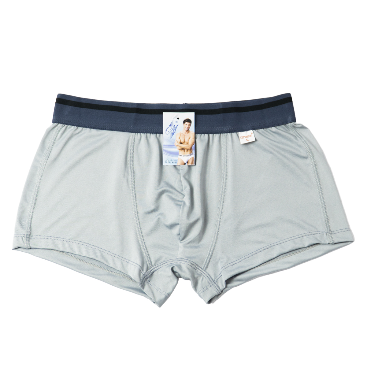 Hình ảnh Combo 3 quần lót nam boxer CITYMEN lưng Sọc vải thun lạnh 4 chiều - Giao màu ngẫu nhiên