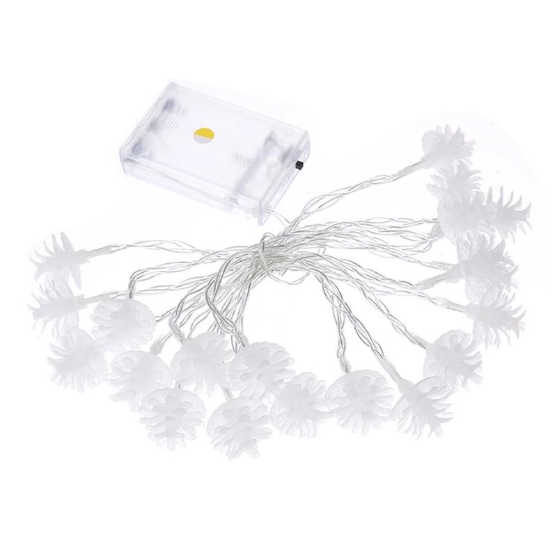Dây Đèn Led 10 / 20 Bóng Hình Quả Thông Trang Trí Giáng Sinh