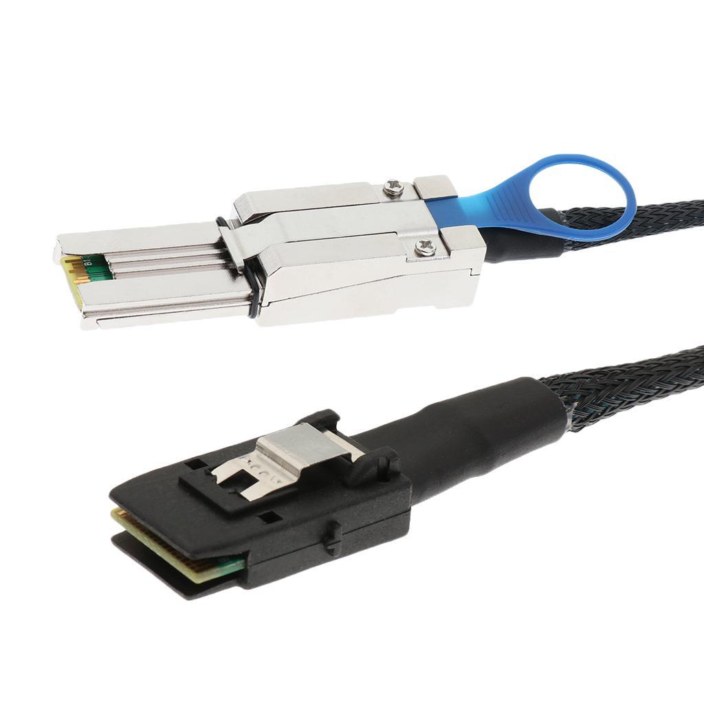 Mini SAS 26Pin SFF-8088 to Mini SAS 36Pin SFF-8087 Data Adapter Cable 0.5M