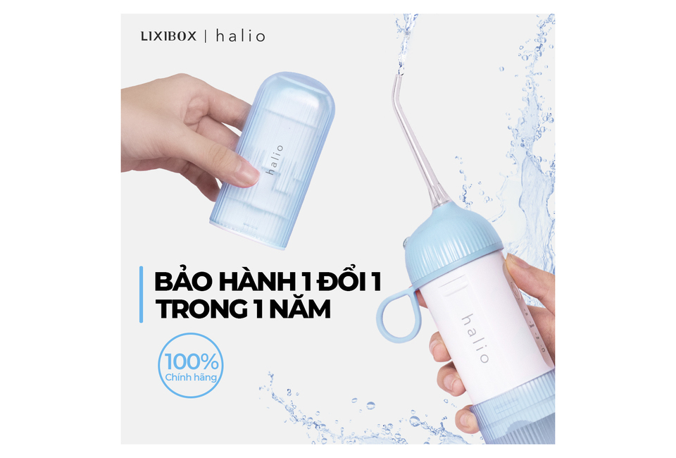 Máy Tăm Nước Halio UltraClean Oral Irrigator 3 Chế Độ Nhỏ Gọn Bỏ Túi