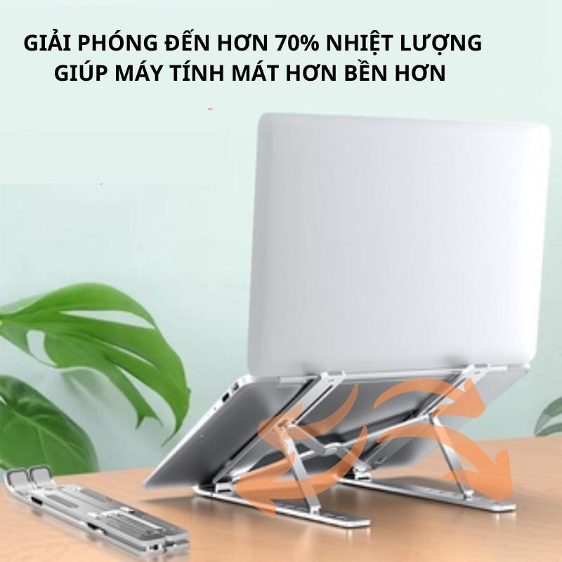Kệ Đỡ Máy Tính, Giá Đỡ Laptop Nhôm, Kèm Túi Đựng,Thiết Kế Nhỏ Gọn,Tản Nhiệt Máy Tính,Tùy Chỉnh Độ Cao