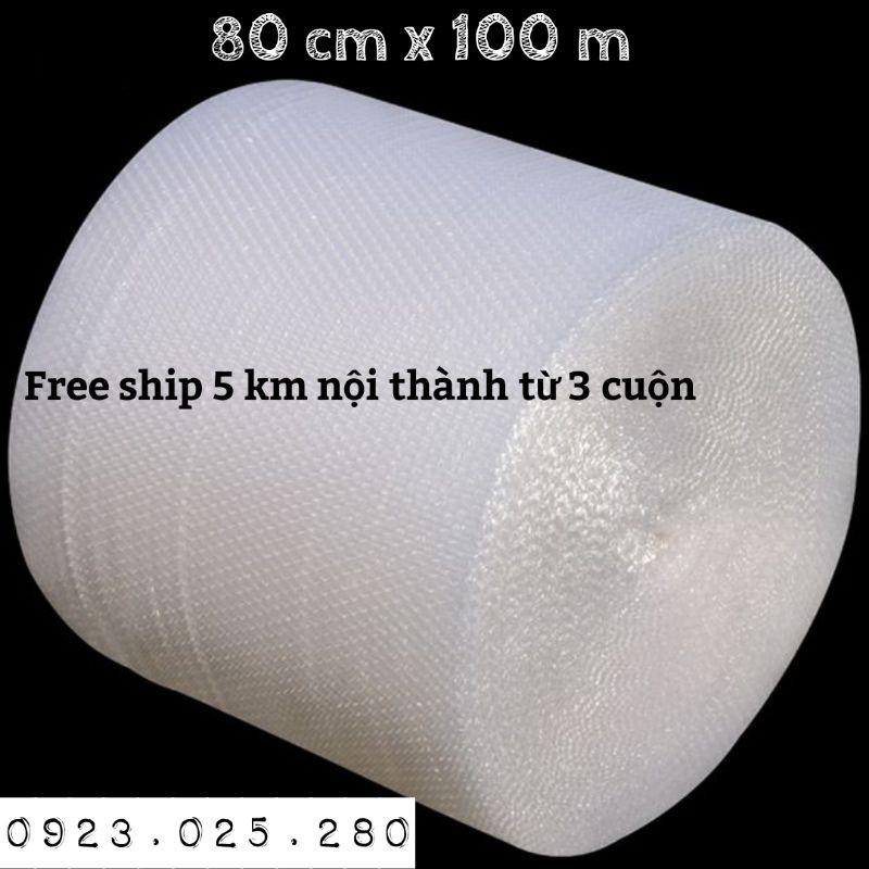 (80cm x 100m) cuộn xốp hơi, xốp khí chống sốc, xốp bóp nổ, bóng bóng khí, giấy nilon bọc gói hàng tại hải phòng