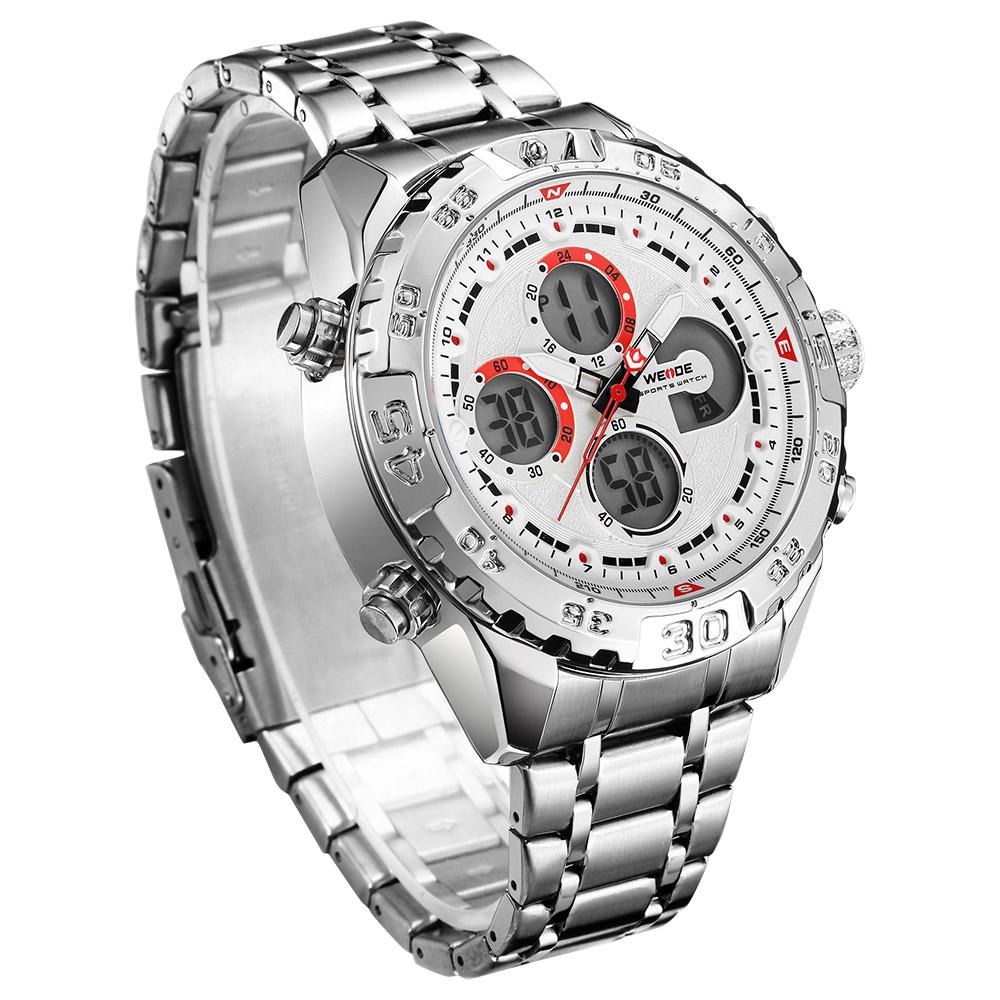 Đồng hồ điện tử kỹ thuật số Quartz Bộ hẹn giờ chống thấm nước Nam doanh nhân WEIDE WH6909