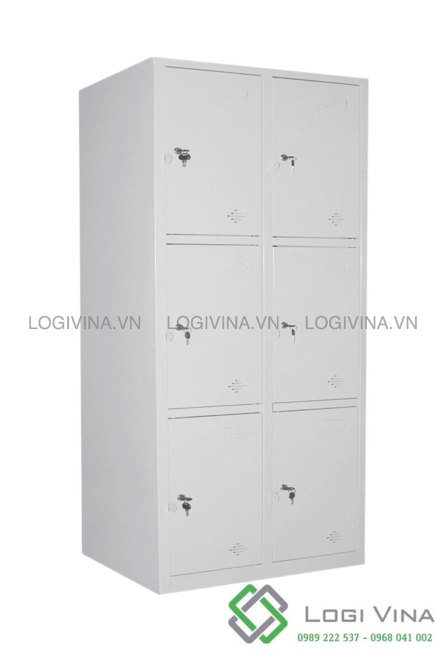 Tủ Locker 6 Cánh 03LK-832K, Tủ Sắt 6 Cánh Sơn Tĩnh Điện Cao Cấp