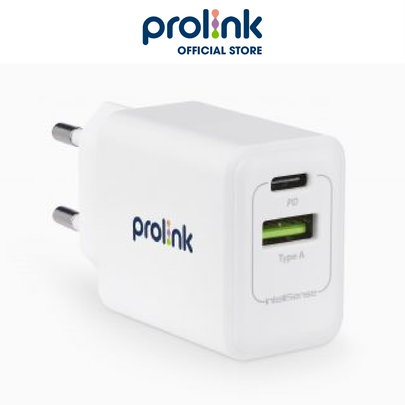 Củ sạc nhanh 20W PROLiNK PTC21801 có 2 cổng USB-A &amp; USB-C dành cho iPhone, iPad, Samsung, Xiaomi - Hàng chính hãng