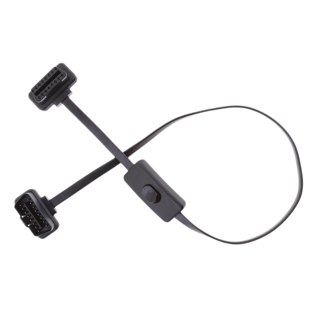 16 Pin M Đến F Có Công Tắc OBD2 Dây Mở Rộng Cáp Nối Đầu Nối Tắt/Mở