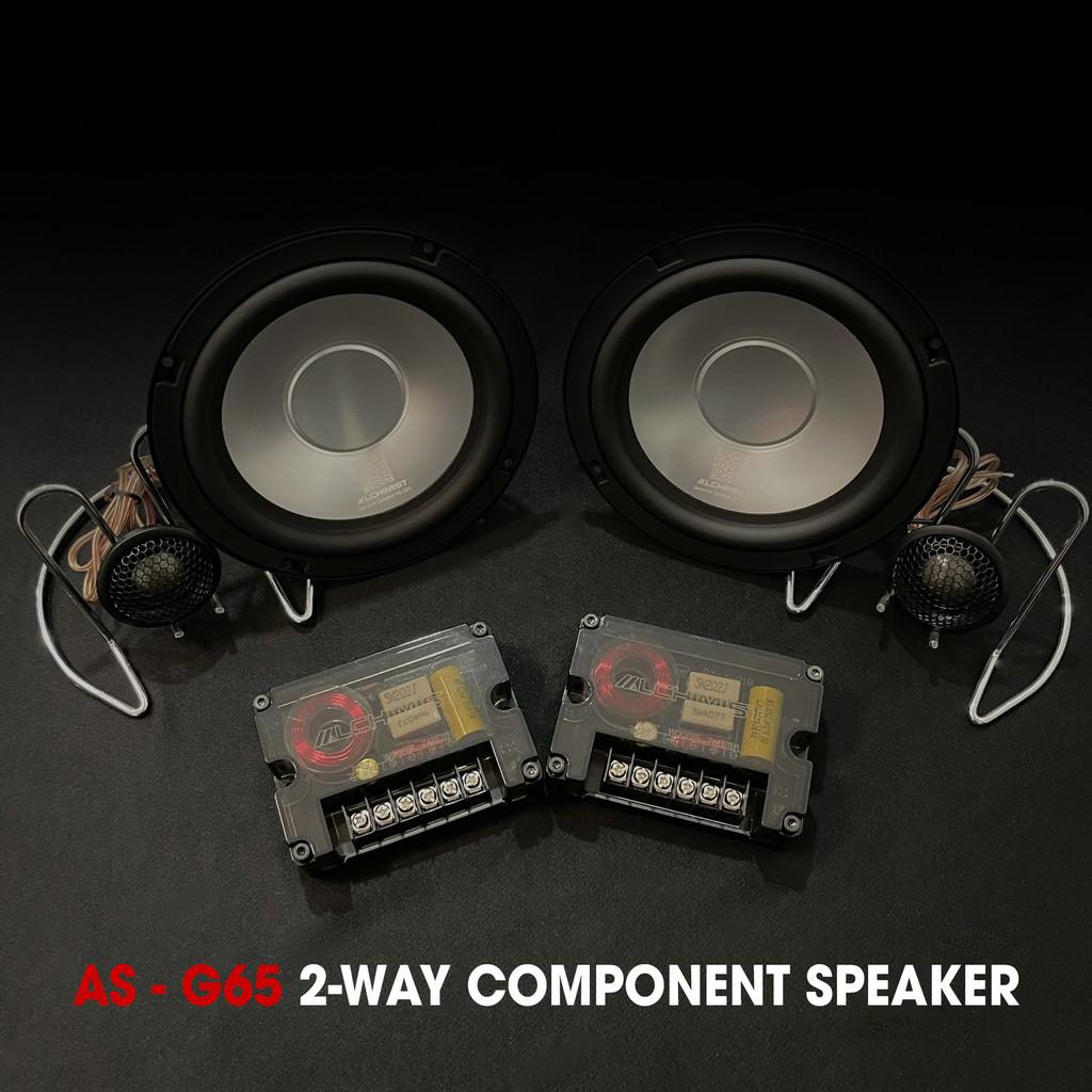 Loa  2-Way Alchimist AS-G65 Component Speaker Màng Nhôm Trắng Sang Trọng, Công Suất 130W Mạnh Mẽ