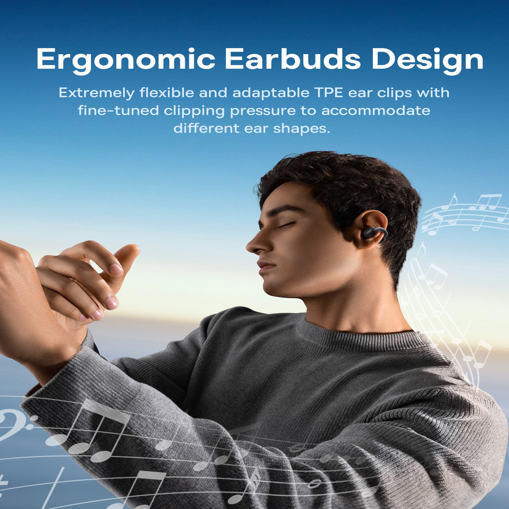 Tai nghe Bluetooth Baseus AirGo 1 Ring Open-Ear TWS Earbuds (Hàng chính hãng)