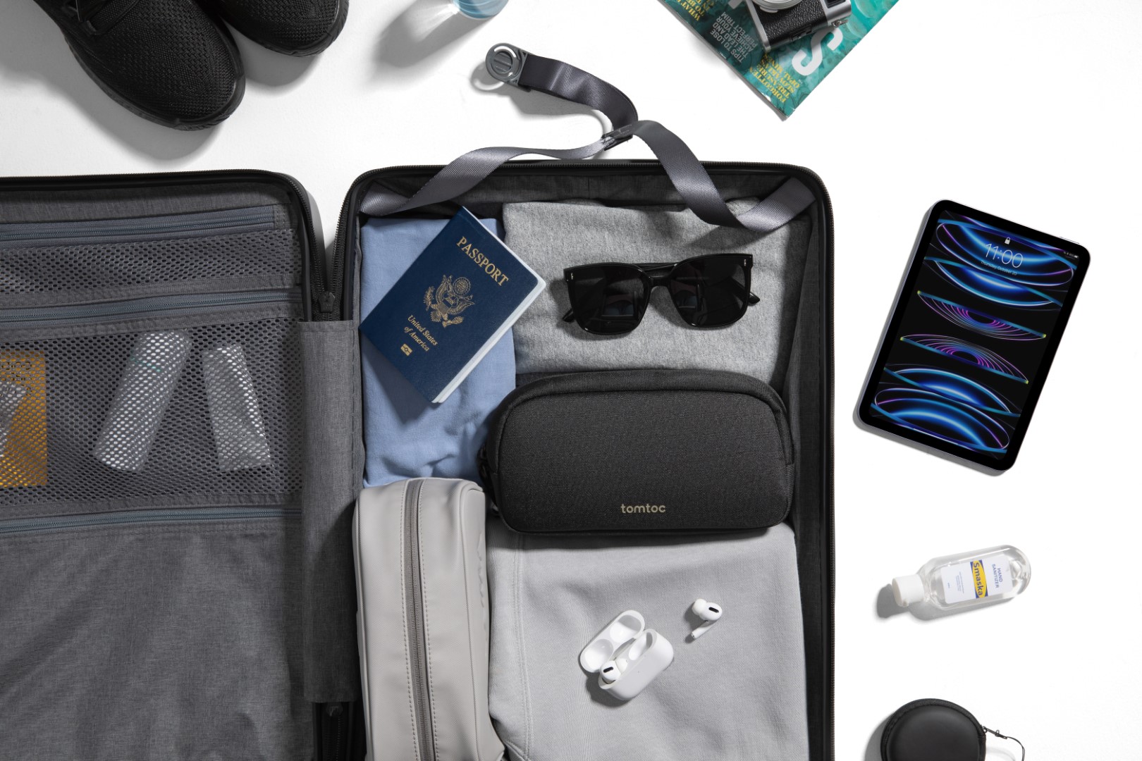 Túi Đựng Phụ Kiện Quốc Dân Tomtoc (USA) Light-T12 Electronic Accessory Pouch 1L – T12S1 - Hàng Chính Hãng