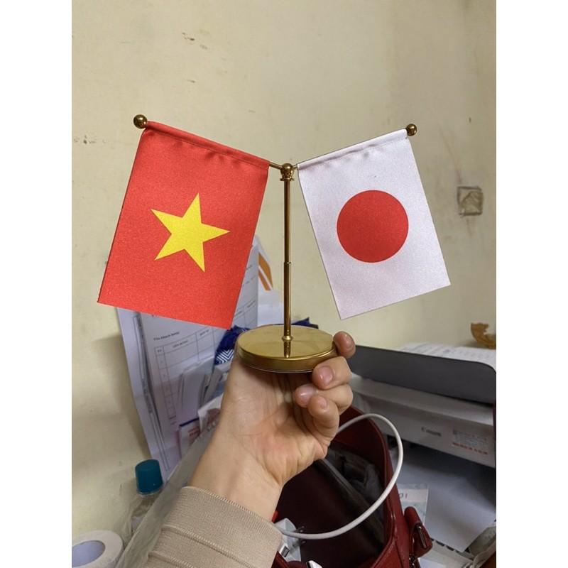 Cờ mini trang trí xe hơi việt nhật