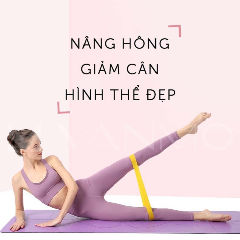 Dây Kháng Lực Mini Band- YOGA QG- Đa Năng Hỗ Trợ Tập Yoga, Tập Mông, Tập Chân, Thể Dục, Thể Hình- Hàng Chính Hãng