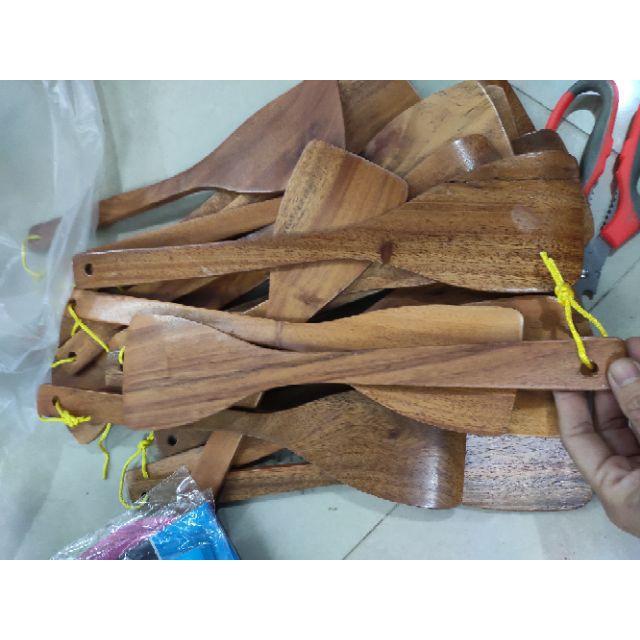 Muôi -Xẻng Gỗ chiên xào gỗ tự nhiên-MG0010