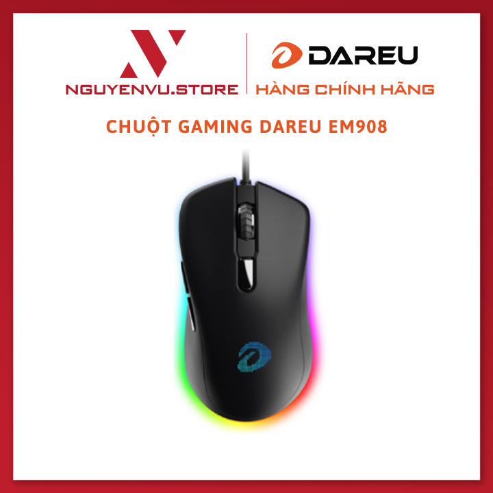 Chuột DareU Gaming EM908 (LED RGB) - Hàng Chính Hãng