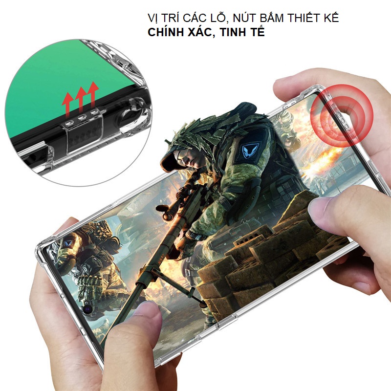 Ốp Lưng Case TPU Dẻo Chống Sốc Dành Cho Samsung Galaxy Note 10 Plus