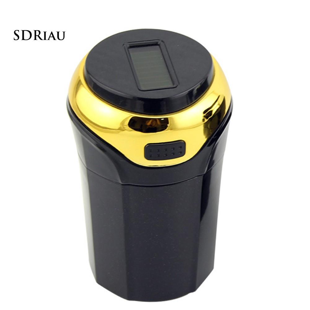 Gạt Tàn Thuốc Có Đèn Led Năng Lượng Mặt Trời Cho Xe Hơi