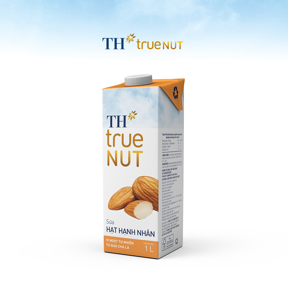 Combo 4 Hộp sữa hạt hạnh nhân TH True Nut 1L (1L x 4)