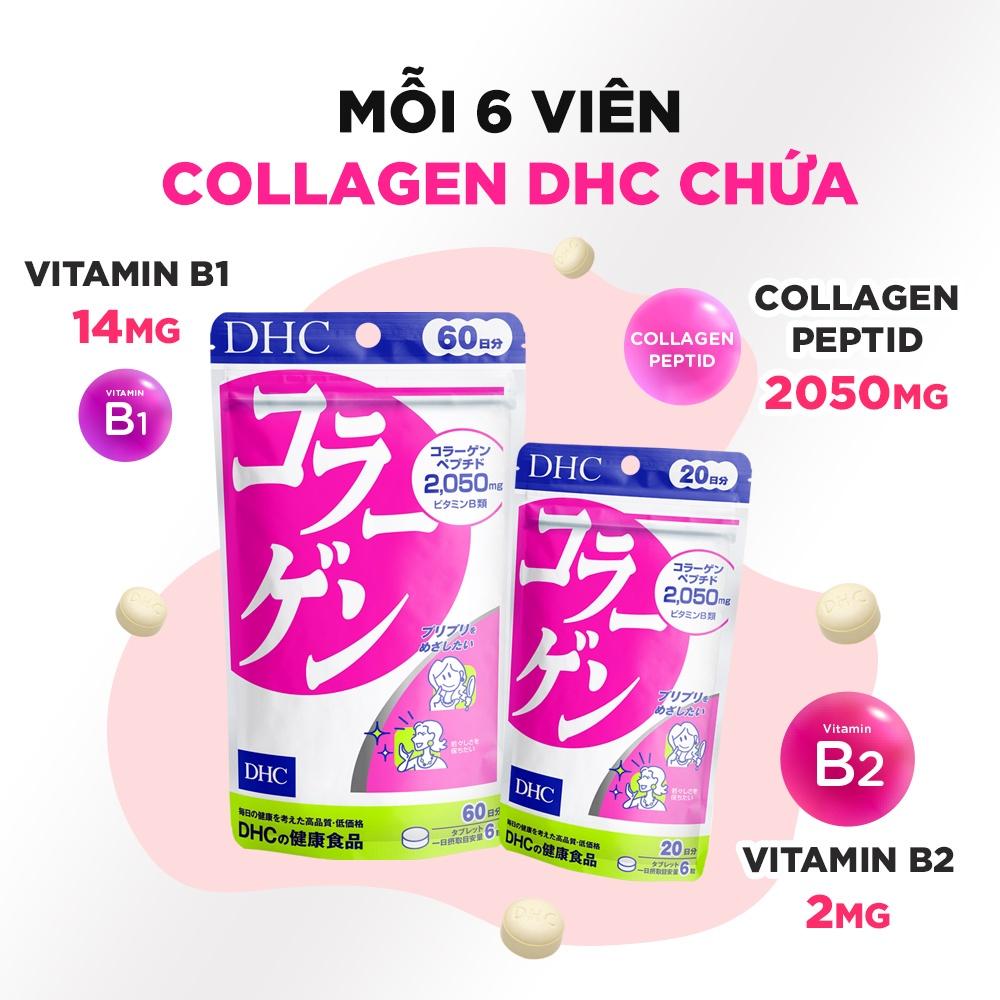 Viên uống chống lão hóa đẹp da DHC Collagen Nhật Bản 30 Ngày (180 viên)