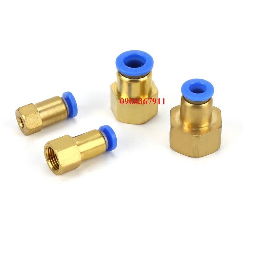 Đầu cút nối thẳng ren trong khí nén phun sương PCF các cỡ