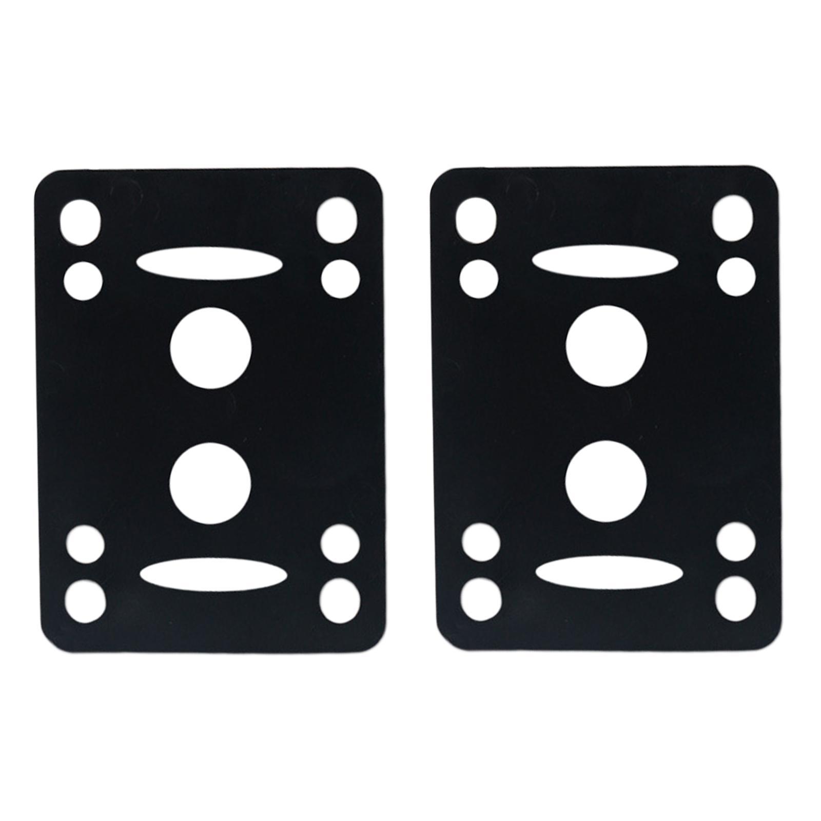 2PCS Skateboard Longboard Shock Absorbing Pads Risers Pad Cruiser Tools 4mm