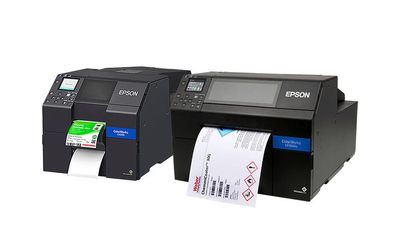 Máy in tem nhãn Epson ColorWorks C6550A, khổ in lớn (A4), độ phân giải 1200 dpi - Hàng chính hãng