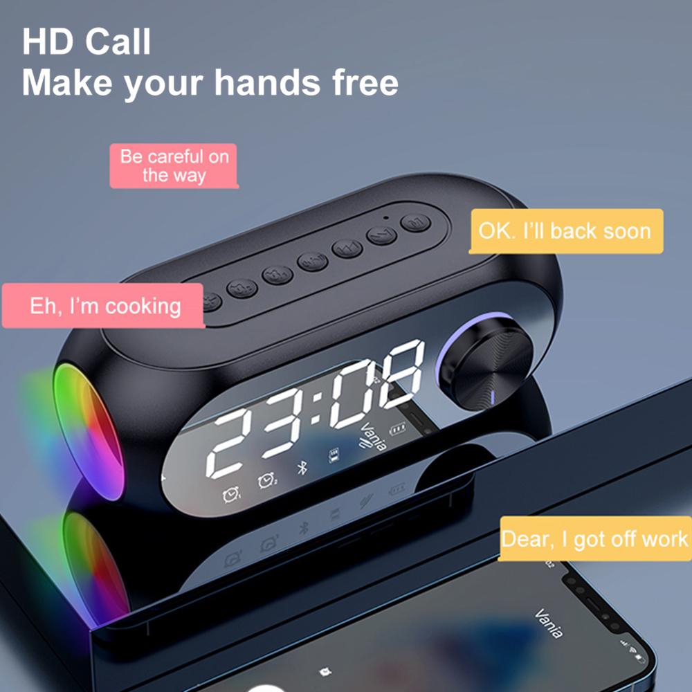 S8 Wireless Bluetooth Loa HD HD LED hiển thị đa chức năng âm thanh âm thanh âm thanh âm thanh âm thanh âm thanh FM Radio TF Card phát lại âm nhạc Aux. Color: Blue